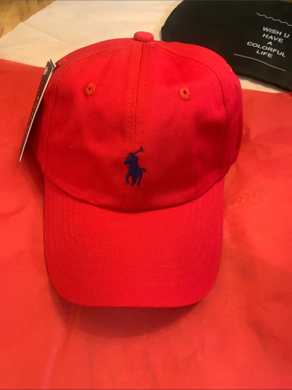 Polo by Ralph Lauren Red Cap with Navy Pony